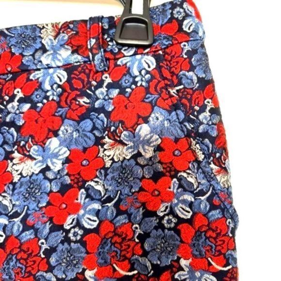 BCBGMaxAzria Dark‎ Navy Multi Allen Slim-Leg Cropped Pants - Picture 8 of 12